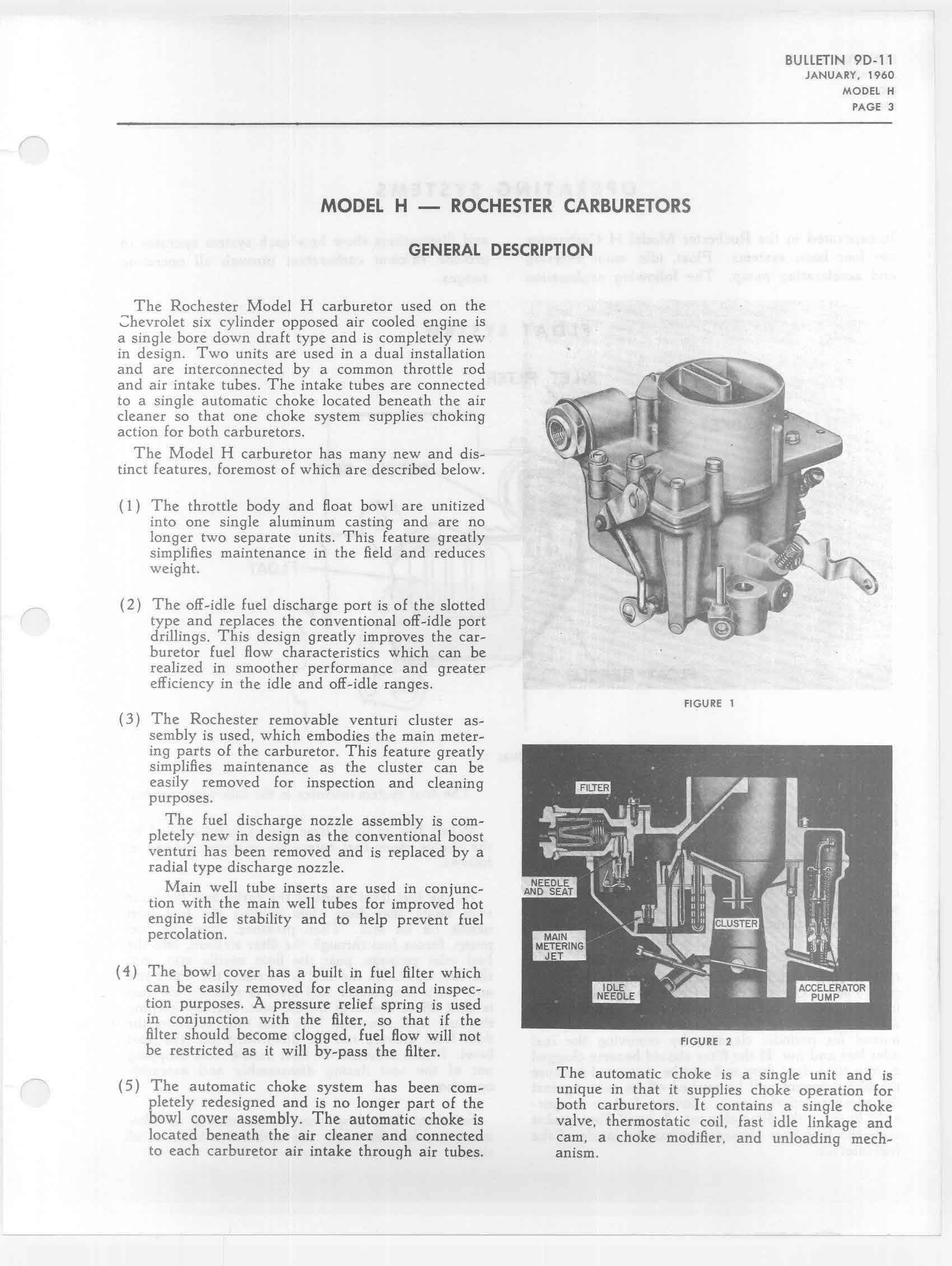 1960 Rochester Model H Carburetor Service Manual / 60ModelH0003.jpg
